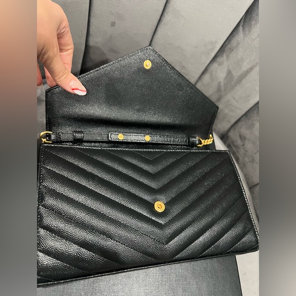 YSL Cassandre Monogram Wallet on Chain quilted black - Picture 12 of 16
